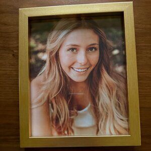 Gold 8X10 Picture Frame, Set of 3, mounted or tablettop